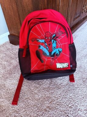 GAP kids Red and Black Spider-Man Kids marvel Backpack toddler size